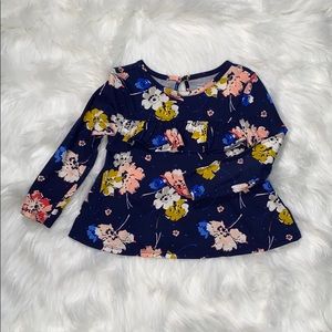 Floral Long Sleeve Blouse by Old Navy 3T